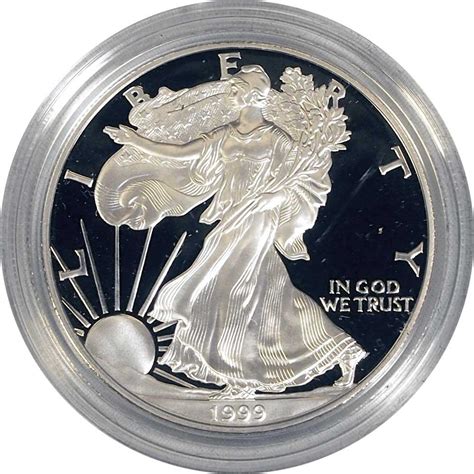 1999 Silver Eagle PROOF In Box with COA 1999-P American Silver Eagle ...