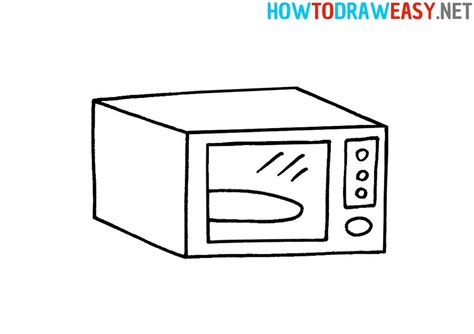 How to Draw an Easy Microwave #Microwave #MicrowaveDrawing #EasyDrawing ...