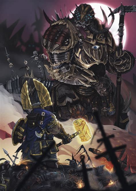 dwarf vs chaos | Warhammer fantasy battle, Warhammer art, Warhammer fantasy