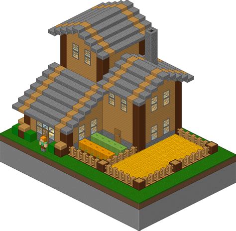 Isometric Minecraft House - Album on Imgur Minecraft Stables, Minecraft ...