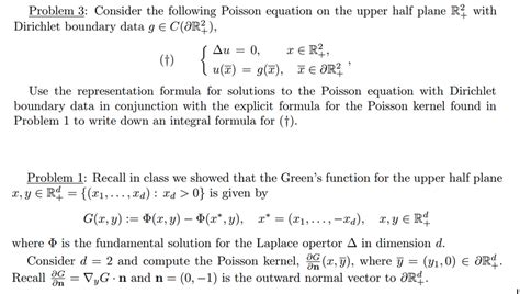 Consider the following Poisson equation on the upper | Chegg.com