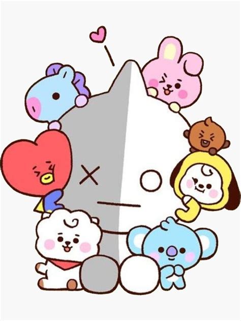 "bt21 babies" Sticker by goldencooky | Redbubble in 2021 | Bts drawings, Easy drawings, Cute ...