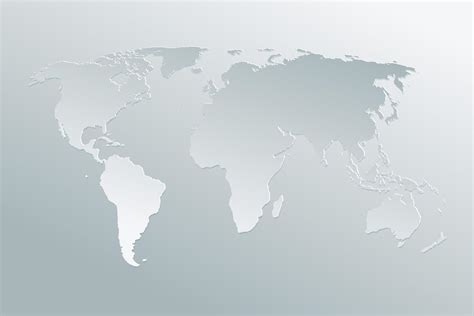 Political paper map of the world on a gray background. Paper art world map. 570755 Vector Art at ...