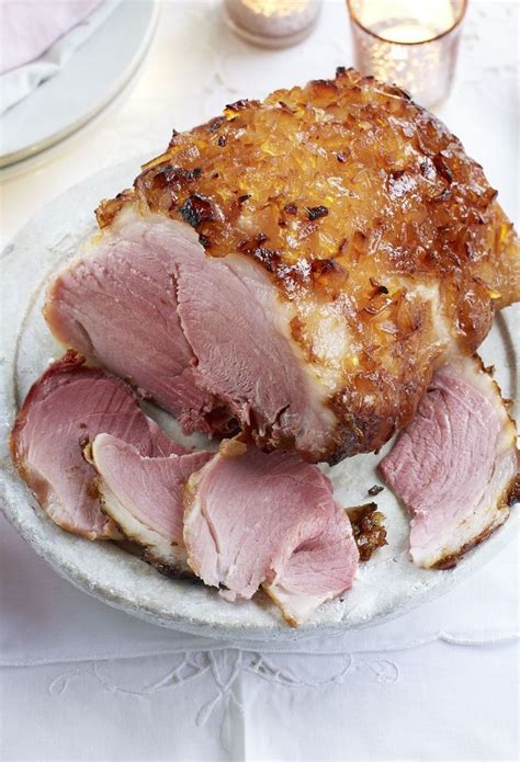 Slow cooked gammon with mustard sauce recipe | Recipe | Food, Slow cooked gammon, Bbc food