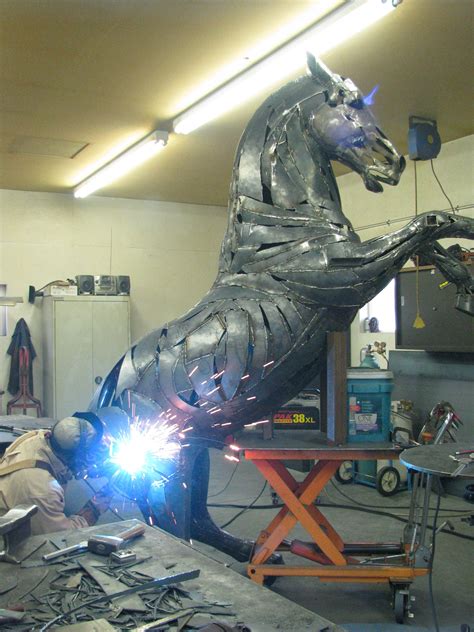 Pin by Julie Panusis on Horses in art | Metal horse sculptures, Welding ...