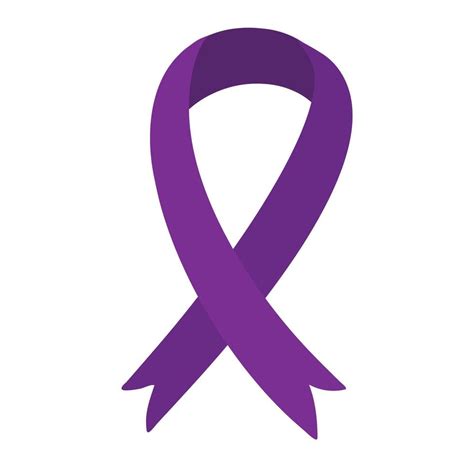 Purple ribbon - emblem symbol for Dementia awareness month, Alzheimer's ...