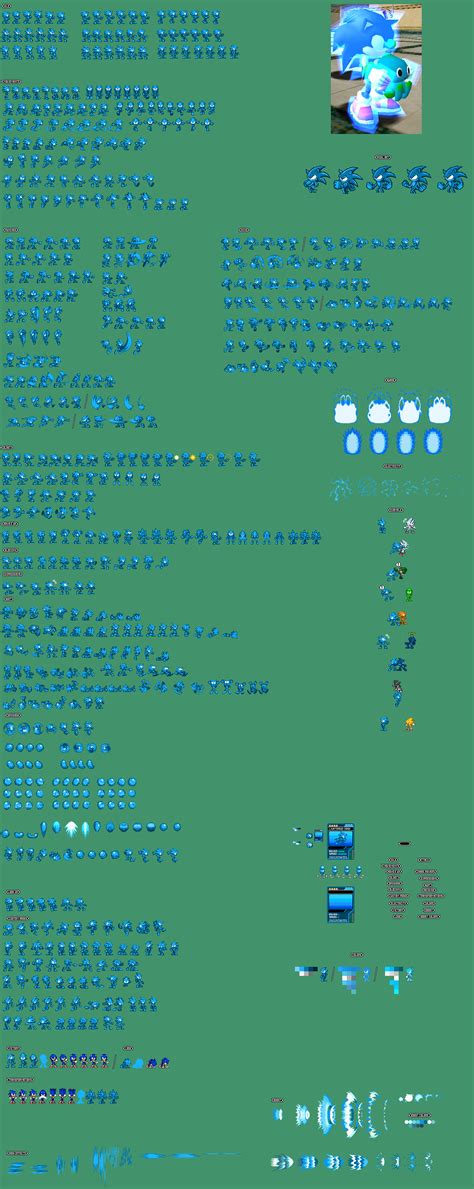 Lightspeed Sonic Sprites Sheet by justinpritt16 on DeviantArt