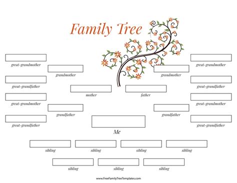 Free Family Tree With Siblings Template - Nisma.Info