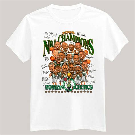 2008 Champions Boston Celtics Basketball 90s Vintage Unsiex T-Shirt ...