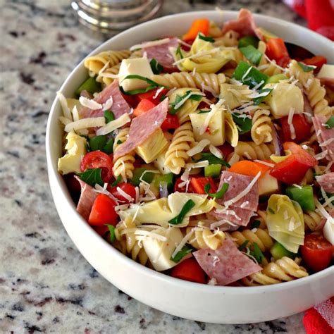 Easy Italian Pasta Salad 3 | Just A Pinch Recipes