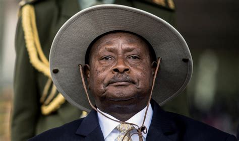 Uganda's President Museveni attends his swearing-in ceremony at the ...