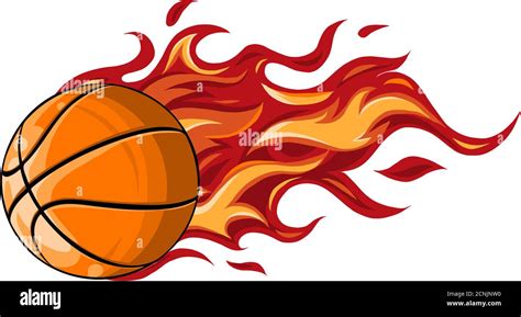 Basketball ball in flame vector illustration design Stock Vector Image & Art - Alamy