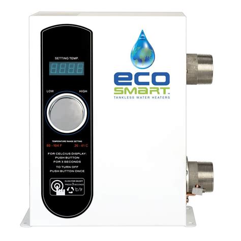 EcoSmart 27 kW 4.07 GPM Smart Pool Electric Pool Tankless Water Heater-Smart POOL 27 - The Home ...