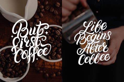 20 Coffee Quotes on Yellow Images Creative Store | Coffee quotes, Inspirational phrases, Lettering