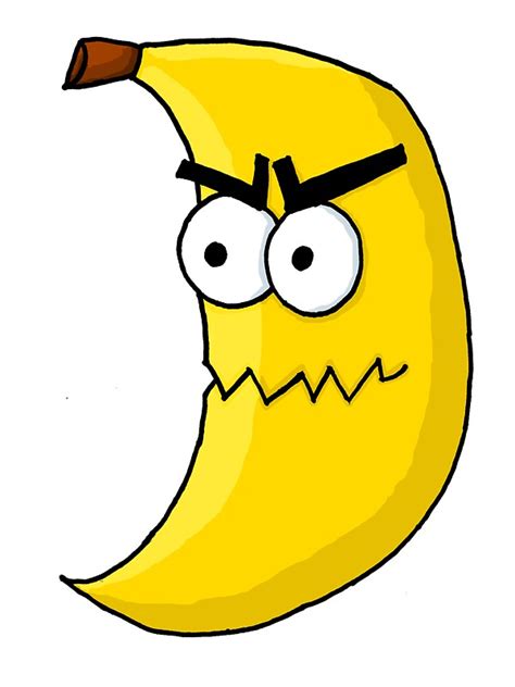 "Evil banana " Stickers by gunezzue | Redbubble