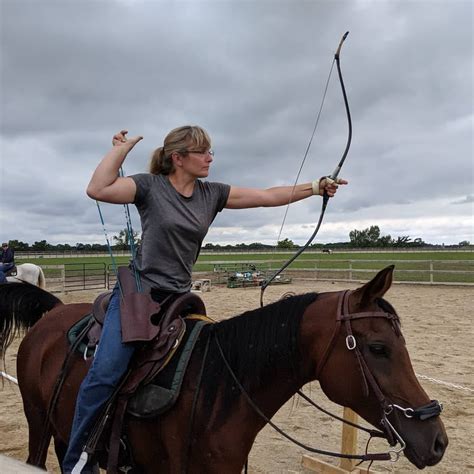 Mounted Archery Clinic with Serena Caballero – Tuskey Dressage