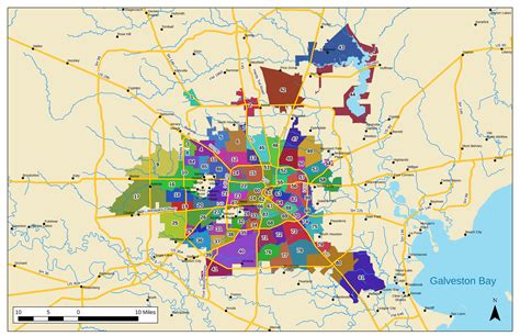 List of Houston neighborhoods - Wikipedia Map Of Houston Texas, South Houston, Downtown Houston ...