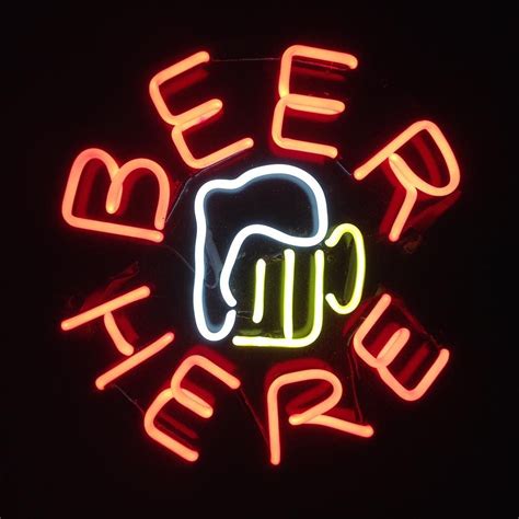 Beer here! #neon #beer #art #custom #sign #brewery | Neon beer signs, Beer signs, Neon signs