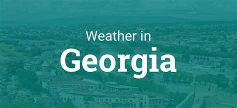 Weather in Georgia