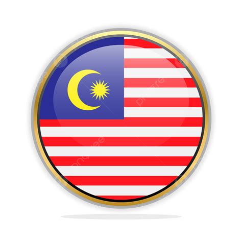 Button Flag Design Template Malaysia Vector, Flag, Vector Flag, Button ...