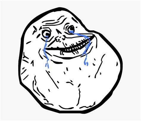 Crying Meme Png 3 - Troll Face Forever Alone Transparent PNG - 480x480 - Free Download on NicePNG