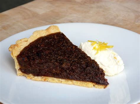 Pies and Fries: Black Treacle Tart with Lemon Cream