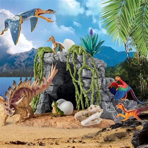 Schleich 42261 - Dinosaurierset mit Höhle | Dinosaurier, Sets, Spielzeug