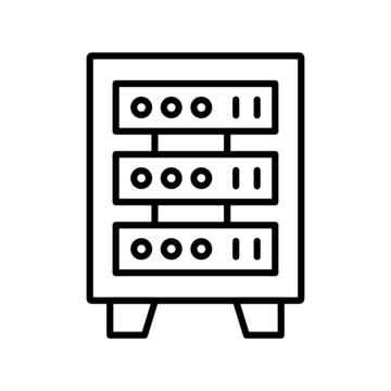 Server Rack Icon Symbol Rack Vector Vector, Symbol, Rack, Vector PNG ...