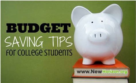 Budget Saving Tips for College Students