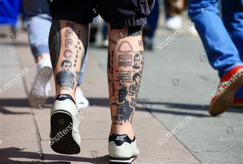 Nottingham Forest Fan Tattoos On His Editorial Stock Photo - Stock Image | Shutterstock