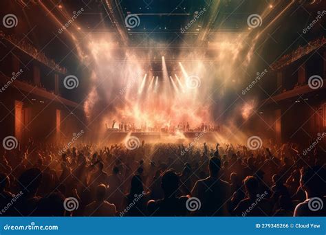 A Large Crowd of People at a Concert Stock Photo - Image of performance ...