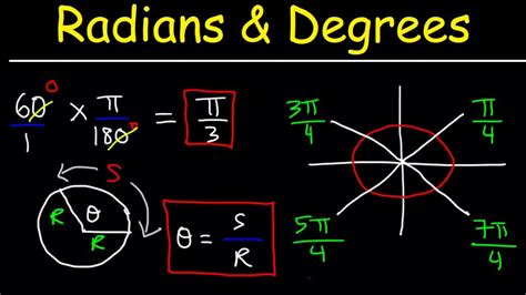 Radians and Degrees | Radians, Organic chemistry tutor, Trigonometry