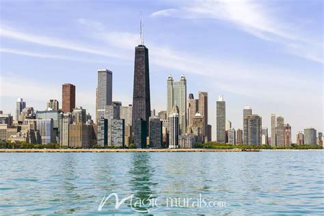 Chicago Downtown Skyline Wallpaper Mural by Magic Murals