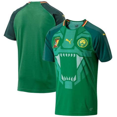 Puma Cameroon National Team Green 2018 Home Authentic Blank Jersey