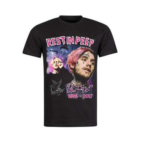 LIL PEEP - T-SHIRT NOIR REST IN PEEP - Magic Custom