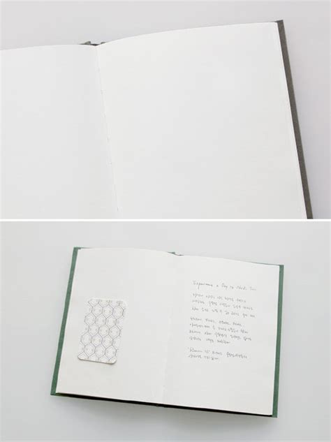 Blank&lined Notebook gray/green / Lined Journal Notebook / - Etsy