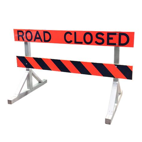 Road Closed Barricade - Traffic Supply by 310-SIGN