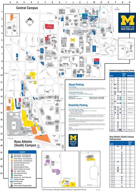 University of michigan campus map | University of michigan campus ...