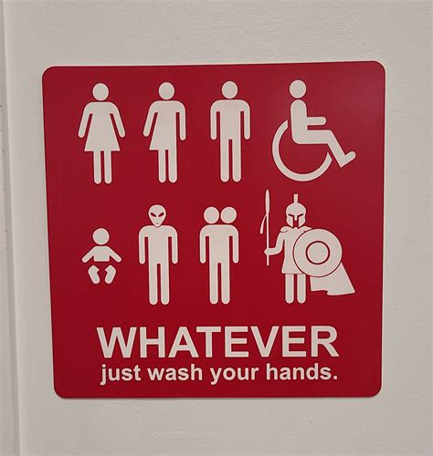 This bathroom sign : r/funny