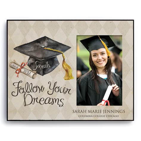 Personalized Follow Your Dreams Graduation Frame - Walmart.com ...