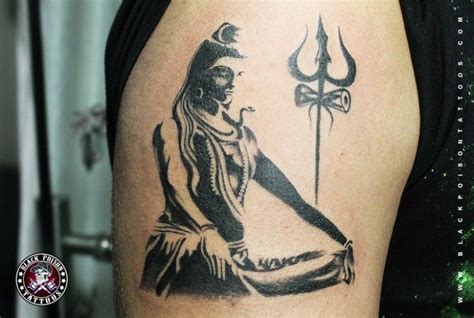 Calm Lord Shiva Tattoo - Black Poison Tattoo Studio | Shiva tattoo, Hindu tattoos, Shiva tattoo ...