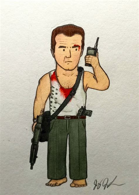 Bruce Willis from Die Hard by BusyArts on DeviantArt