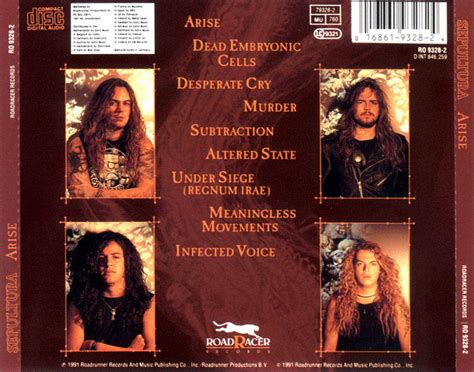 Classic Rock Covers Database: Sepultura - Arise (1991)