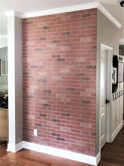 DIY Faux Whitewashed Brick Accent Wall - The Home Depot