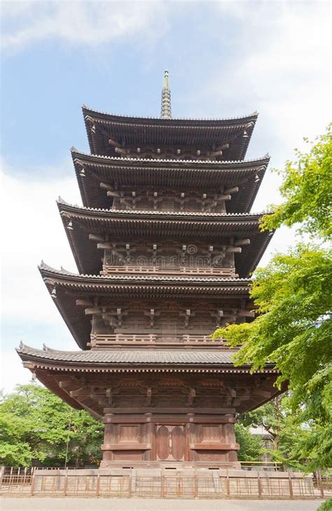 Toji Temple's Five-story Pagoda, Kyoto Japan. Stock Image - Image of kyoto, japan: 74057423