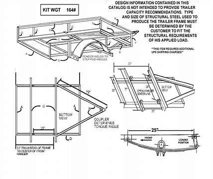 Resultado de imagen de Tandem Axle Utility Trailer Plans | Trailer plans, Utility trailer ...