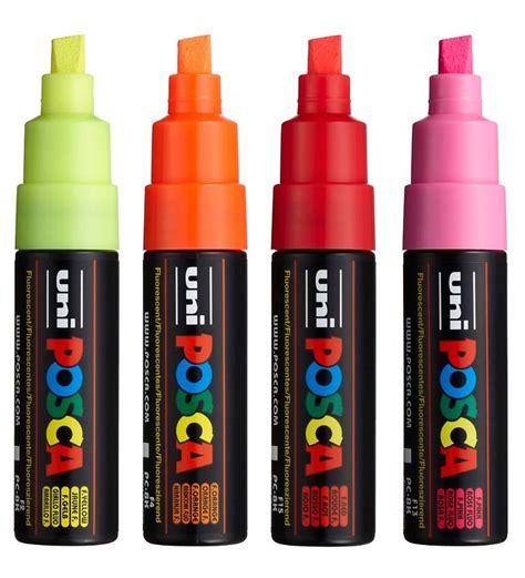 Posca Markers - PC-8K - 4 pcs. - Neon » New Products Every Day