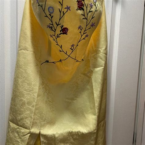 Rachel Green Yellow Embroidered Dress - Etsy