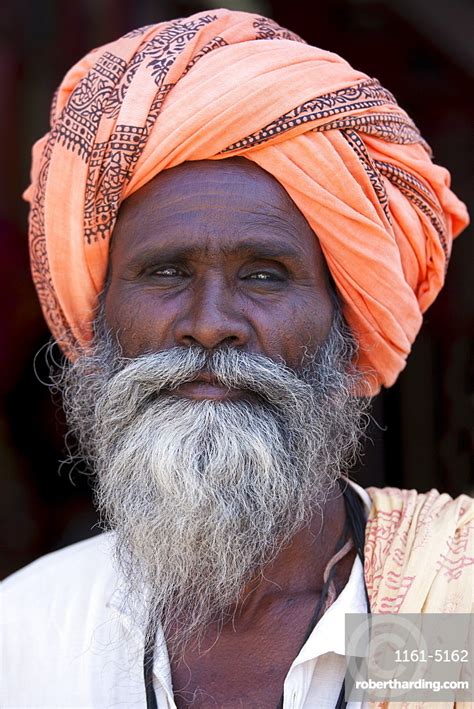 Indian man wearing traditional Rajasthani | Stock Photo