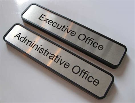 Office Door Name Plates | Metal Office Signs | Door Signs for Offices